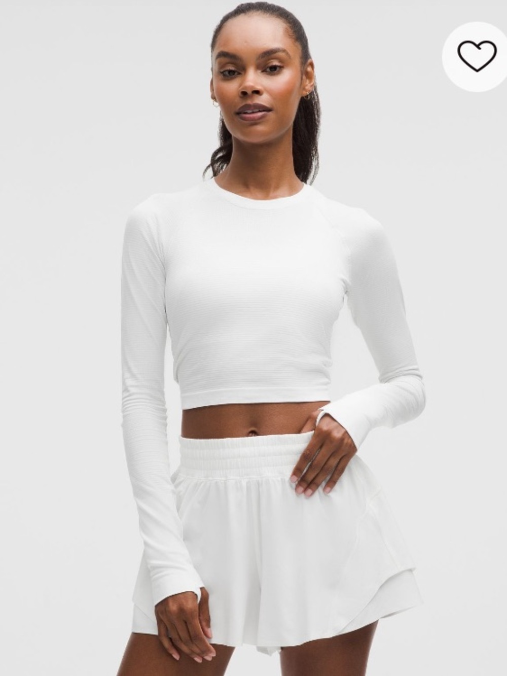 Lululemon Swiftly Tech Cropped Short-Sleeve
Shirt 2.0 | size 8